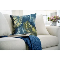Liora Manne Marina Palm Border Indoor/Outdoor Pillow -Safavieh Store 6167572 ALT3