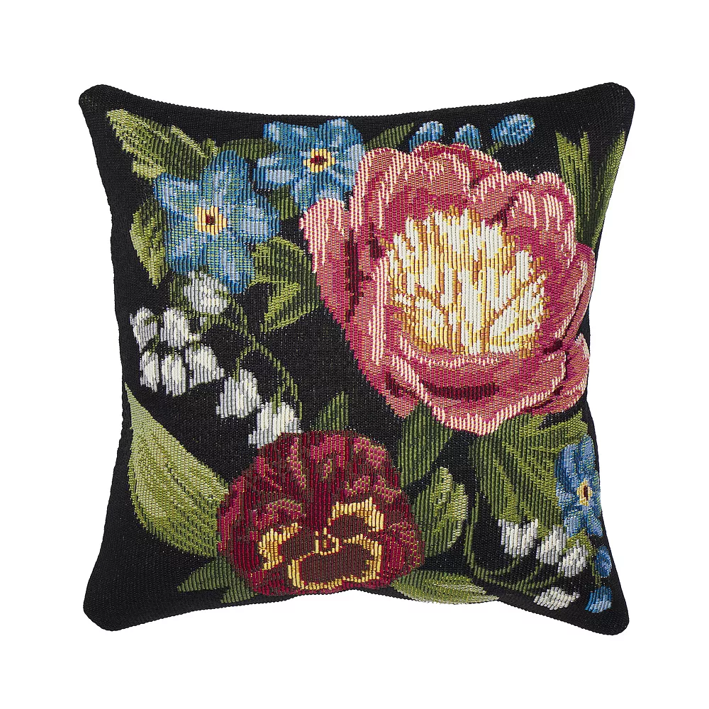 Liora Manne Marina Secret Garden Indoor/Outdoor Pillow 3 Liora Manne Marina Secret Garden Indoor/Outdoor Pillow