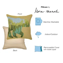 Liora Manne Marina Bear Mountain Indoor/Outdoor Pillow -Safavieh Store 6167638 ALT2