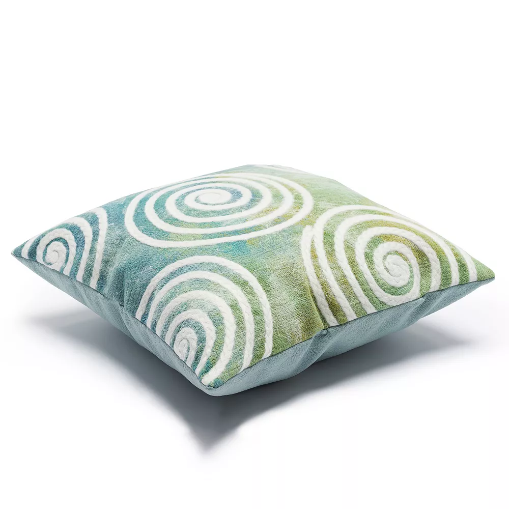Liora Manne Visions IV Curl Indoor/Outdoor Pillow 4 Liora Manne Visions IV Curl Indoor/Outdoor Pillow - Image 2