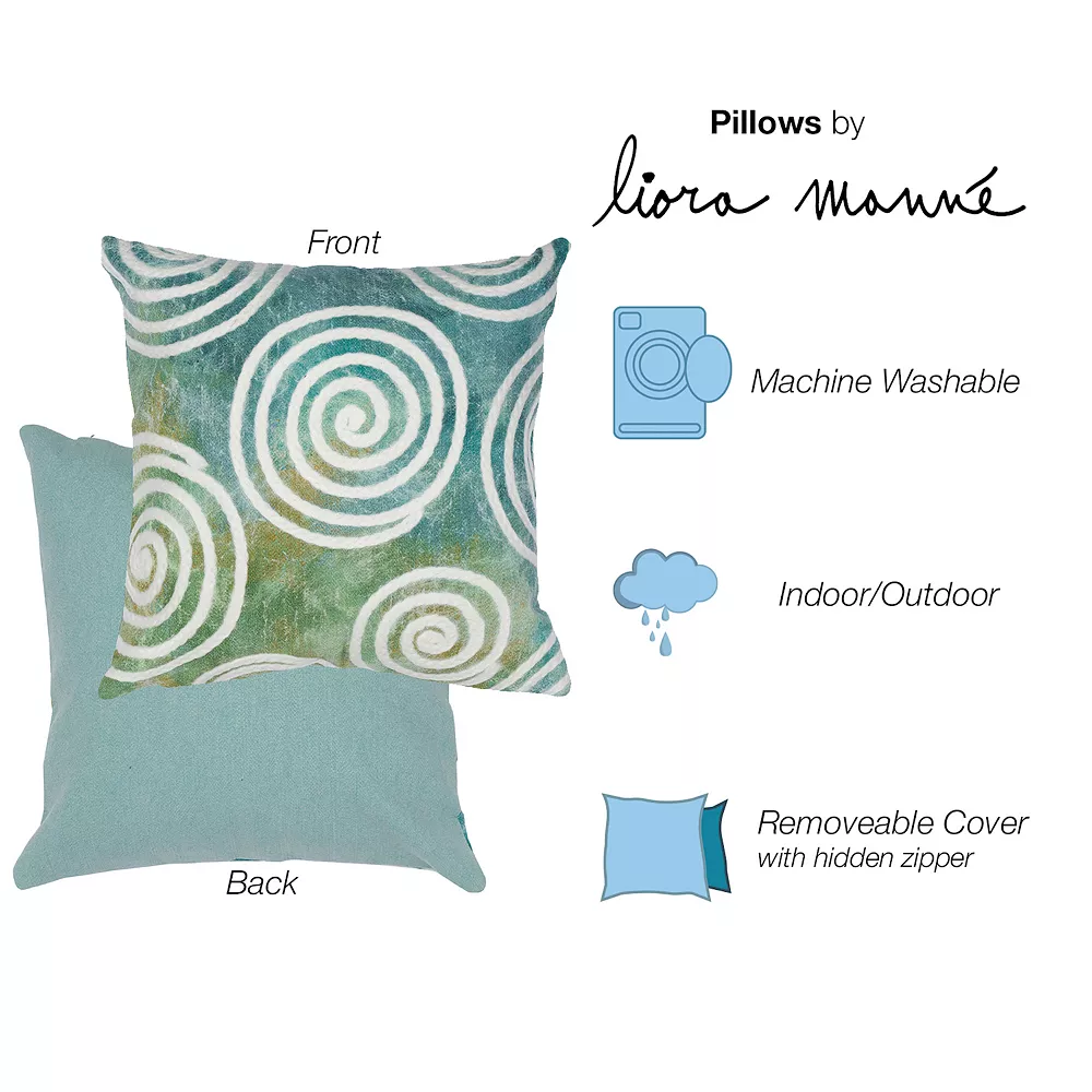 Liora Manne Visions IV Curl Indoor/Outdoor Pillow 5 Liora Manne Visions IV Curl Indoor/Outdoor Pillow - Image 3