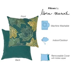 Liora Manne Visions IV Leaf Toss Indoor/Outdoor Pillow -Safavieh Store 6167674 ALT2