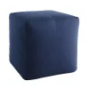 Sorra Home Indoor/Outdoor Sunbrella Foam Pouf - Canvas Navy