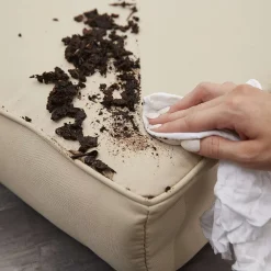 Sorra Home Indoor/Outdoor Sunbrella Foam Pouf - Canvas Fawn -Safavieh Store 6167740 ALT4