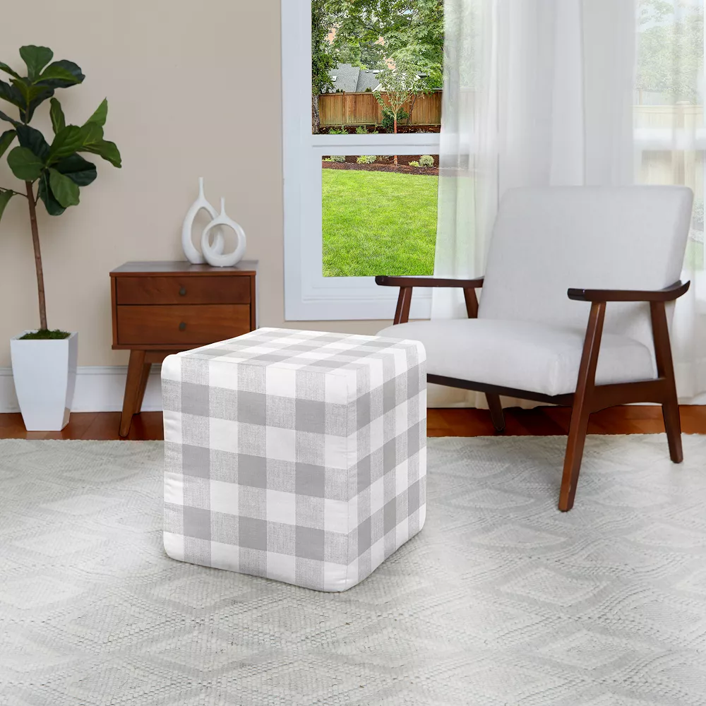 Sorra Home Indoor/Outdoor Foam Pouf - Anderson Sea Salt 4 Sorra Home Indoor/Outdoor Foam Pouf - Anderson Sea Salt - Image 2