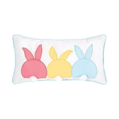 C&F Home Bunny Bums Trio Easter Throw Pillow