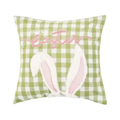 C&F Home Bunny Ears Happy Easter Throw Pillow