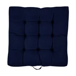 Sorra Home Sunbrella Canvas 24" Square Floor Pillow With Handle