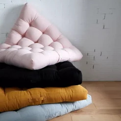 Sorra Home Sunbrella 40" Square Floor Pillow With Handle -Safavieh Store 6172893 ALT5