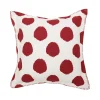 Carol & Frank Ruby Red Dots Throw Pillow