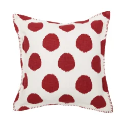 Carol & Frank Ruby Red Dots Throw Pillow