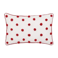 Carol & Frank Ruby Red Dots Lumbar Throw Pillow