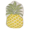 Christmas Central 18" Green And Yellow Pineapple Shaped Plush Fleece Throw Pillow