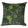 Golden Hill Studio 18" Green And Blue Floral Square Throw Pillow Cover