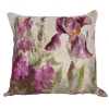 Golden Hill Studio 18" White And Purple Decorative Spring Iris Throw Pillow -Safavieh Store 6195194