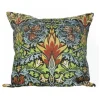 Golden Hill Studio 18" Blue And Brown Antique Pineapple Floral Throw Pillow Cover
