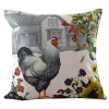 Golden Hill Studio 18" Black And White Decorative Hen Throw Pillow -Safavieh Store 6195275