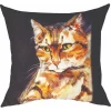 Manual Weavers 18" Square Climaweave Pillow With Pet Love Me Too Cat Design -Safavieh Store 6203463