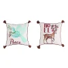 Contemporary Home Living Set Of 2 White Dove And Deer Square Christmas Throw Pillows 16" 1 Contemporary Home Living Set Of 2 White Dove And Deer Square Christmas Throw Pillows 16" -Safavieh Store 6203486