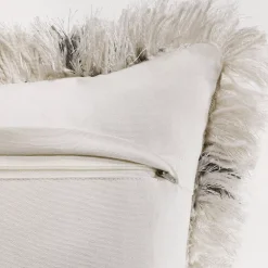 Laddha Home Designs 36" White And Black Diamond Criss Cross Handmade Rectangular Lumbar Pillow 7 Laddha Home Designs 36" White And Black Diamond Criss Cross Handmade Rectangular Lumbar Pillow -Safavieh Store 6203790 ALT2