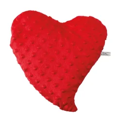 Contemporary Home Living 6" Red Heart Personal Body Care Essentials Bucky Heartwarmer Small Pillow