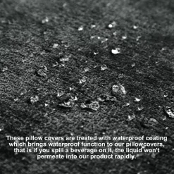 PiccoCasa Chenille Throw Cushion Pillow Covers Soft Decorative Water Repellent 16"x16" -Safavieh Store 6216043 ALT2