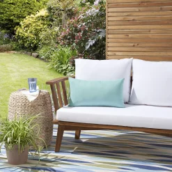 Waverly Solid Reverse Washable Indoor Outdoor Throw Pillow -Safavieh Store 6223314 ALT3