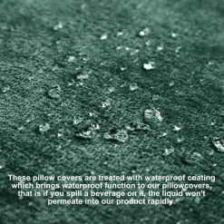 PiccoCasa Soft Chenille Throw Pillow Covers Water Repellent For Sofa 12"x20" -Safavieh Store 6239338 ALT2