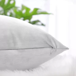 PiccoCasa Luxury Velvet 18" X 18" Euro Velvet Square Throw Pillow Cover For Sofa Couch Bed -Safavieh Store 6239346 ALT3