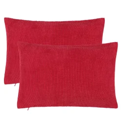 PiccoCasa Throw Pillow Cover Corn Stripe Throw Pillow Case Shell For Sofa 2 Pcs 12"x18"