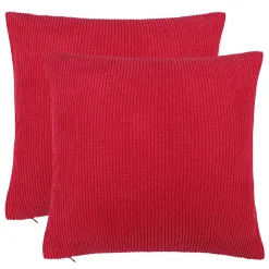 PiccoCasa Set Of 2 Corduroy Waist Throw Pillow Case Throw Pillow Covers Home Sofa Bed 20"x20"