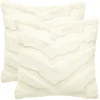 PiccoCasa Polyester Zippered Soft Faux Fur Throw Pillow Covers 2 Pcs 16"x16" 2 PiccoCasa Polyester Zippered Soft Faux Fur Throw Pillow Covers 2 Pcs 16"x16" -Safavieh Store 6240014 Beige