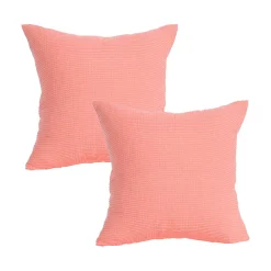 PiccoCasa Decorative Square Corduroy Throw Pillow Covers Throw Pillow 18 X 18 Inch Set Of 2