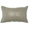 Benzara Leatherette Throw Pillow With Stitched Details And Flanged Edges, Beige